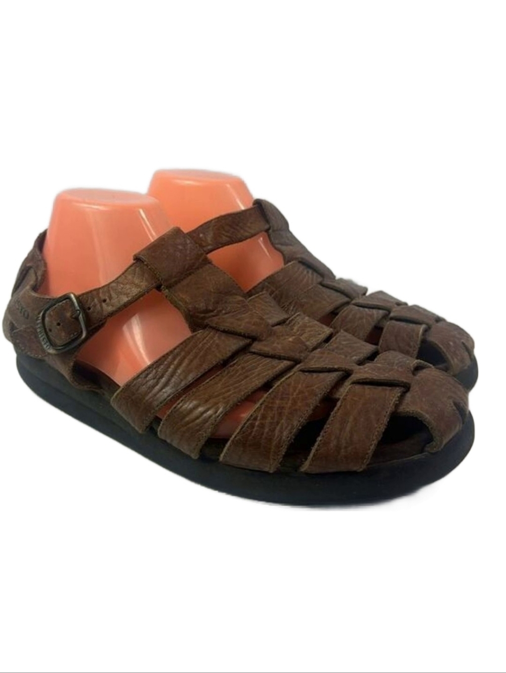 Mephisto Sam Brown Leather Men's Sandals